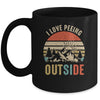 I Love Peeing Outside Funny Outdoor Camping Lover Hiking Mug | siriusteestore