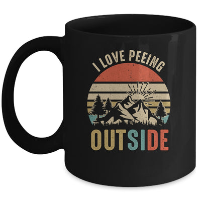 I Love Peeing Outside Funny Outdoor Camping Lover Hiking Mug | siriusteestore