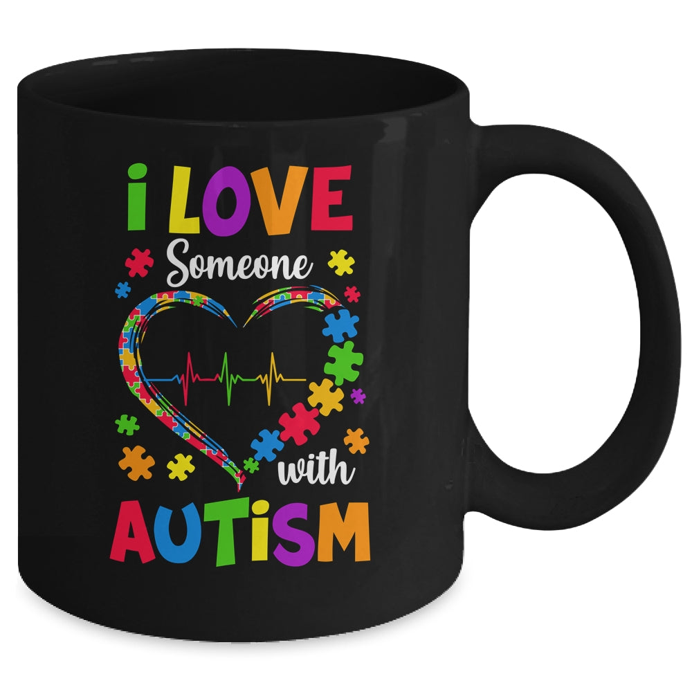 I Love Someone With Autism Awareness Men Women Kids Mug | siriusteestore