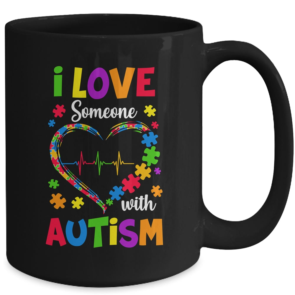 I Love Someone With Autism Awareness Men Women Kids Mug | siriusteestore