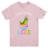 I Love To Hunt Eggs Easter T Rex Boys Girls Kids Bunny Egg Youth Shirt | siriusteestore