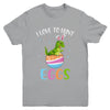 I Love To Hunt Eggs Easter T Rex Boys Girls Kids Bunny Egg Youth Shirt | siriusteestore