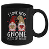 I Love You Gnome Matter What Buffalo Plaid Valentines Day Mug | siriusteestore