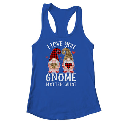 I Love You Gnome Matter What Buffalo Plaid Valentines Day Shirt & Tank Top | siriusteestore