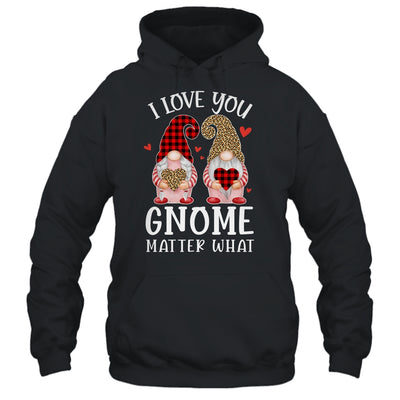 I Love You Gnome Matter What Buffalo Plaid Valentines Day Shirt & Tank Top | siriusteestore