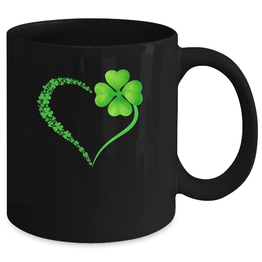 I Love You St Patricks Day Shamrock Heart Mug | siriusteestore