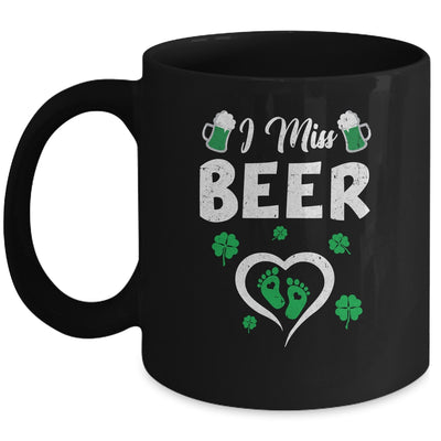 I Miss Beer St Patricks Day Pregnancy Announcement Irish Mug | siriusteestore