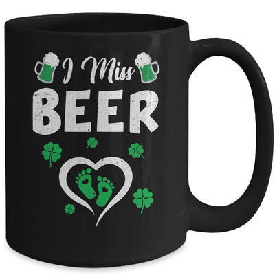 I Miss Beer St Patricks Day Pregnancy Announcement Irish Mug | siriusteestore