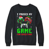 I Paused My Game For Christmas Boys Men Funny Christmas Shirt & Sweatshirt | siriusteestore