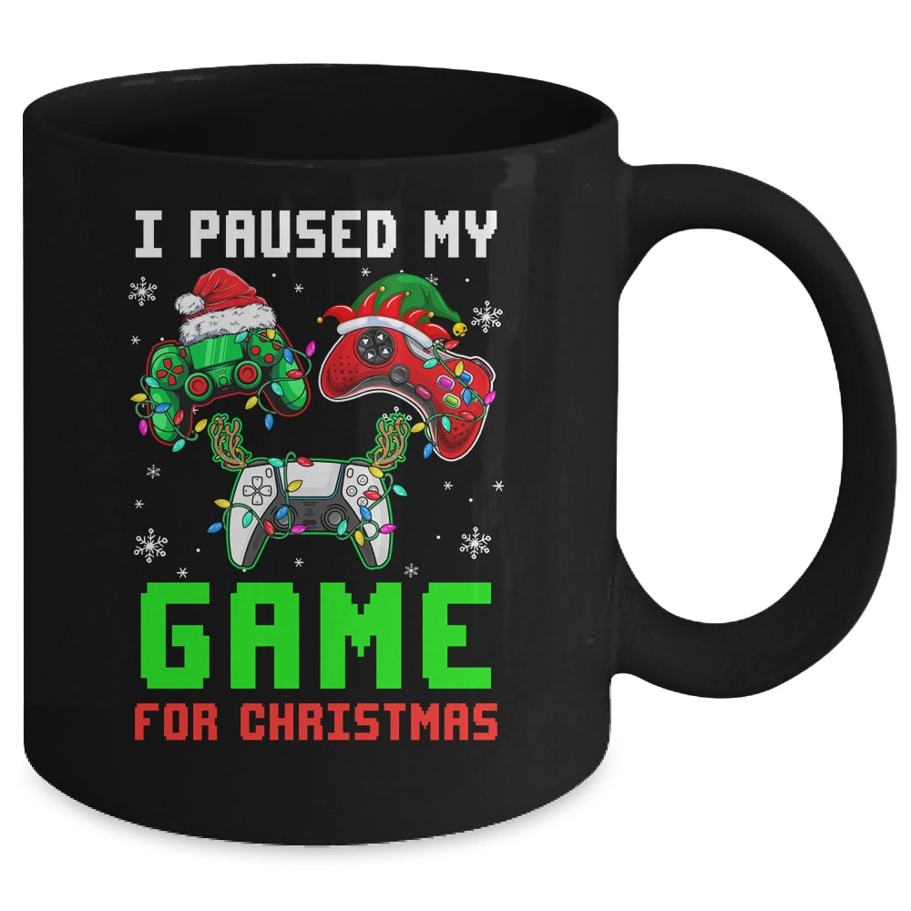 I Paused My Game For Christmas Boys Men Funny Christmas Mug | siriusteestore