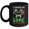 I Paused My Game For Christmas Boys Men Funny Christmas Mug | siriusteestore