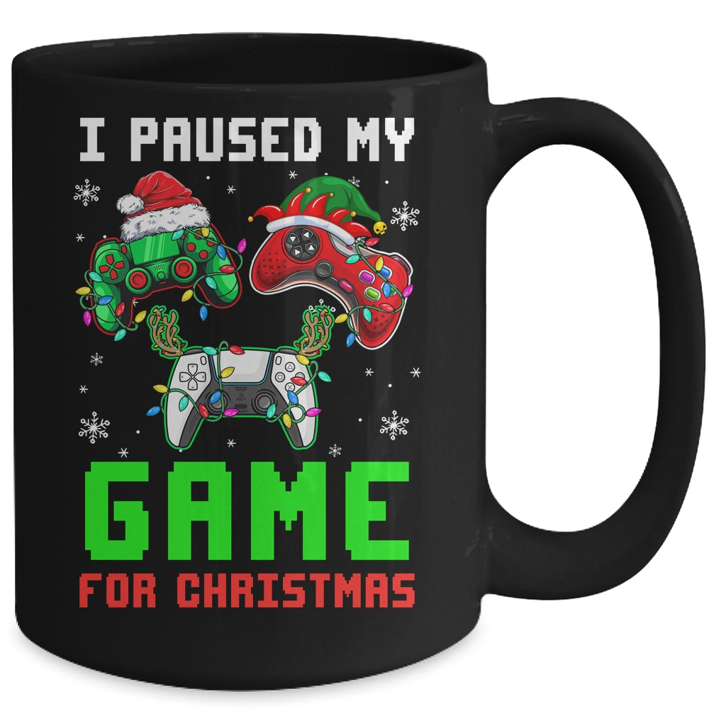 I Paused My Game For Christmas Boys Men Funny Christmas Mug | siriusteestore