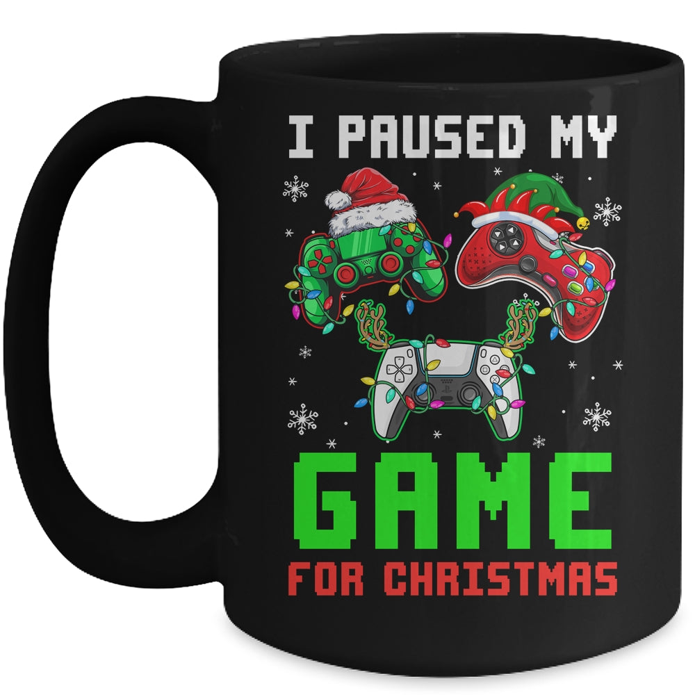 I Paused My Game For Christmas Boys Men Funny Christmas Mug | siriusteestore