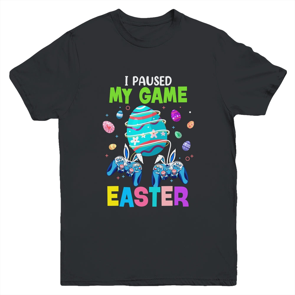 I Paused My Game For Easter Egg Boy Gamer Video Controller Youth Shirt | siriusteestore