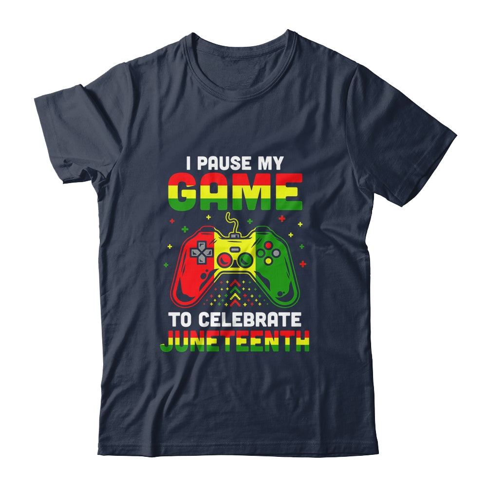 I Paused My Game To Celebrate Juneteenth Gamer Juneteenth Shirt & Hoodie | siriusteestore
