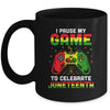 I Paused My Game To Celebrate Juneteenth Gamer Juneteenth Mug | siriusteestore