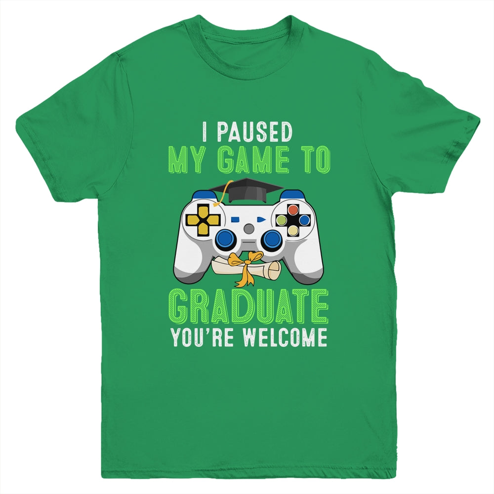 I Paused My Game To Graduate 2021 Youth Shirt | siriusteestore