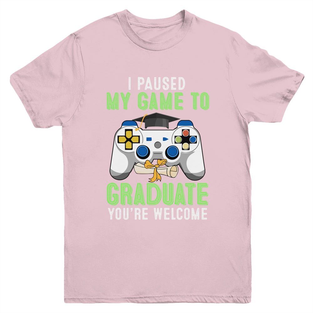 I Paused My Game To Graduate 2021 Youth Shirt | siriusteestore