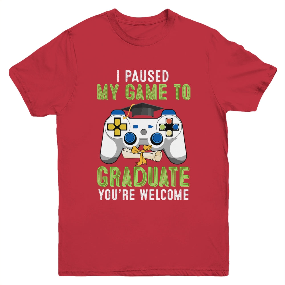 I Paused My Game To Graduate 2021 Youth Shirt | siriusteestore