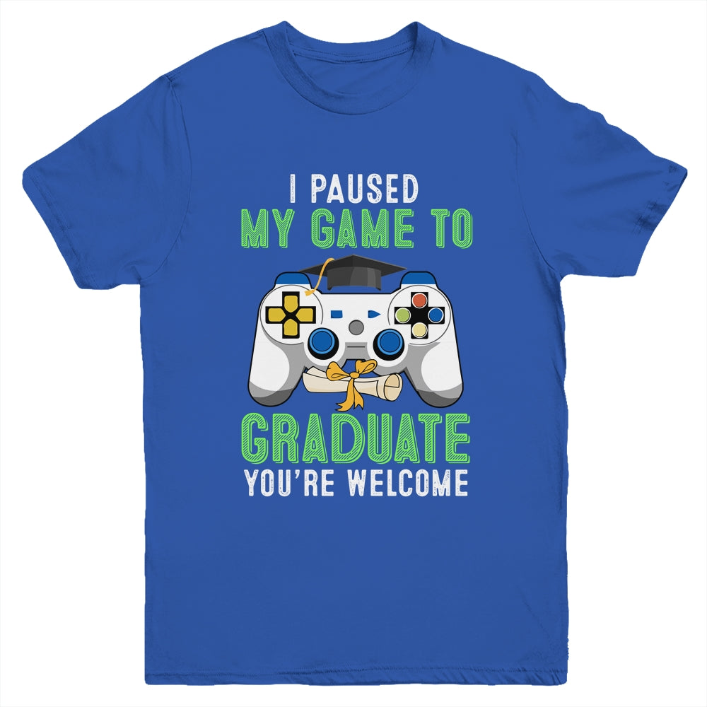 I Paused My Game To Graduate 2021 Youth Shirt | siriusteestore