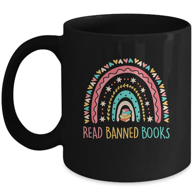 I Read Banned Books Vintage Rainbow Reading Book Lover Mug | siriusteestore