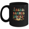 I Read Banned Books Week Retro Librarian Reader Nerd Women Mug | siriusteestore