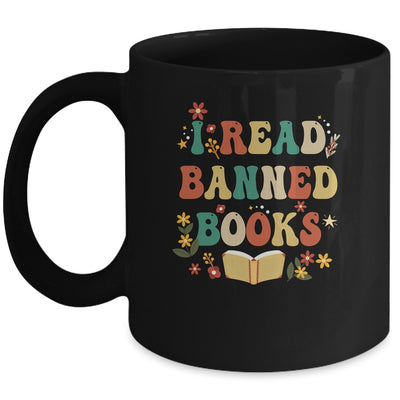 I Read Banned Books Week Retro Librarian Reader Nerd Women Mug | siriusteestore