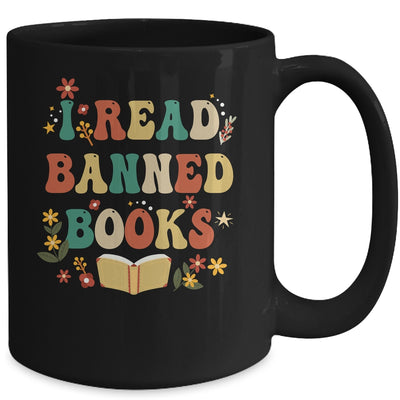 I Read Banned Books Week Retro Librarian Reader Nerd Women Mug | siriusteestore