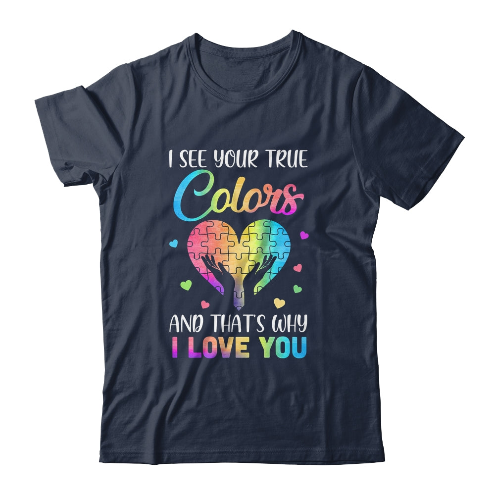 I See Your True Colors Puzzle World Autism Awareness Month Shirt & Hoodie | siriusteestore