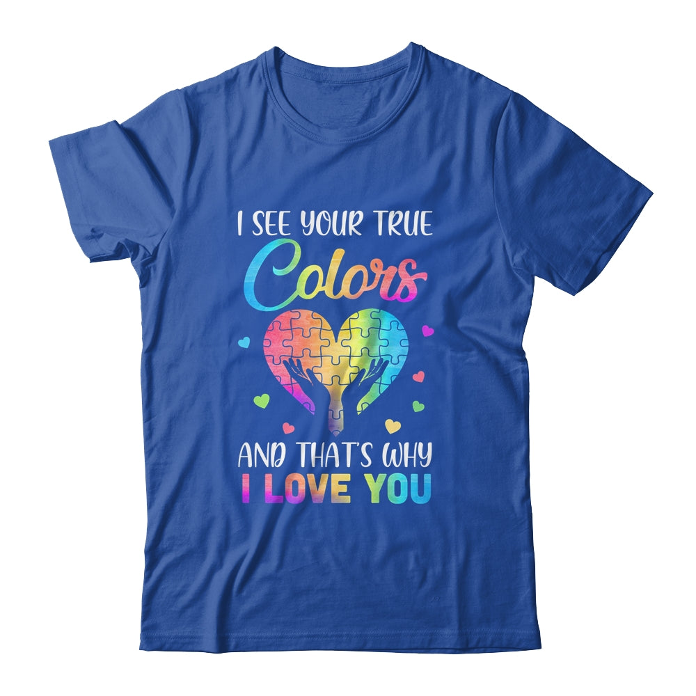 I See Your True Colors Puzzle World Autism Awareness Month Shirt & Hoodie | siriusteestore