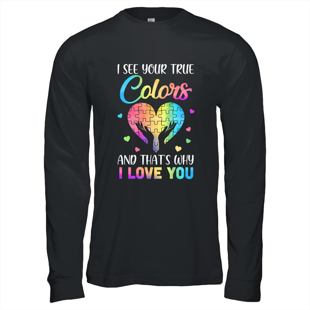 I See Your True Colors Puzzle World Autism Awareness Month Shirt & Hoodie | siriusteestore