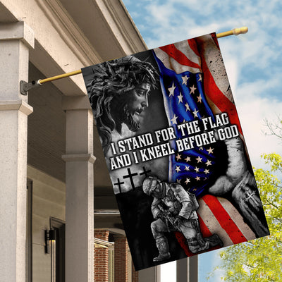 I Stand for The Flag I Kneel Before God Flag Veteran | siriusteestore