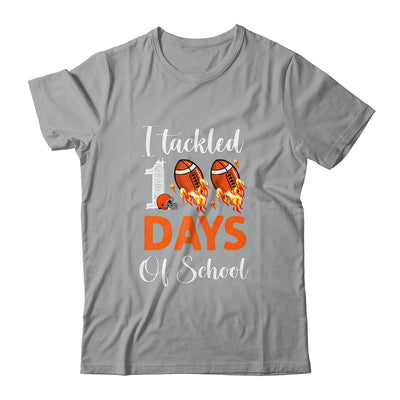 I Tackled 100 Day Of School Football Boy 100th Day School Shirt & Hoodie | siriusteestore