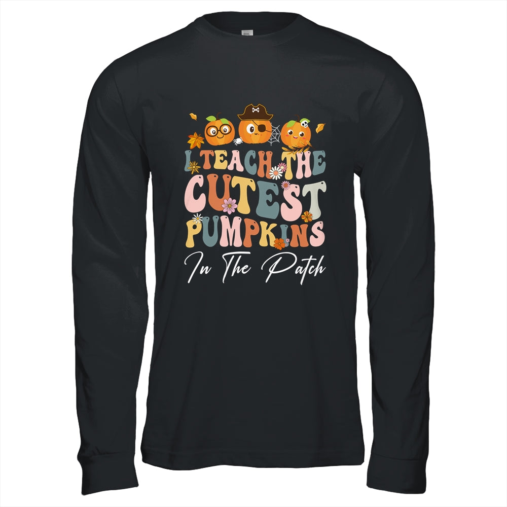 I Teach The Cutest Pumpkins In The Patch Retro Teacher Fall Shirt & Hoodie | siriusteestore