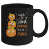 I Teach The Cutest Pumpkins In The Patch Teacher Fall Season Mug | siriusteestore