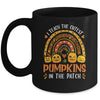 I Teach The Cutest Pumpkins In The Patch Teacher Rainbow Mug | siriusteestore