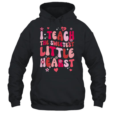 I Teach The Sweetest Hearts Groovy Teacher Valentines Day Shirt & Hoodie | siriusteestore