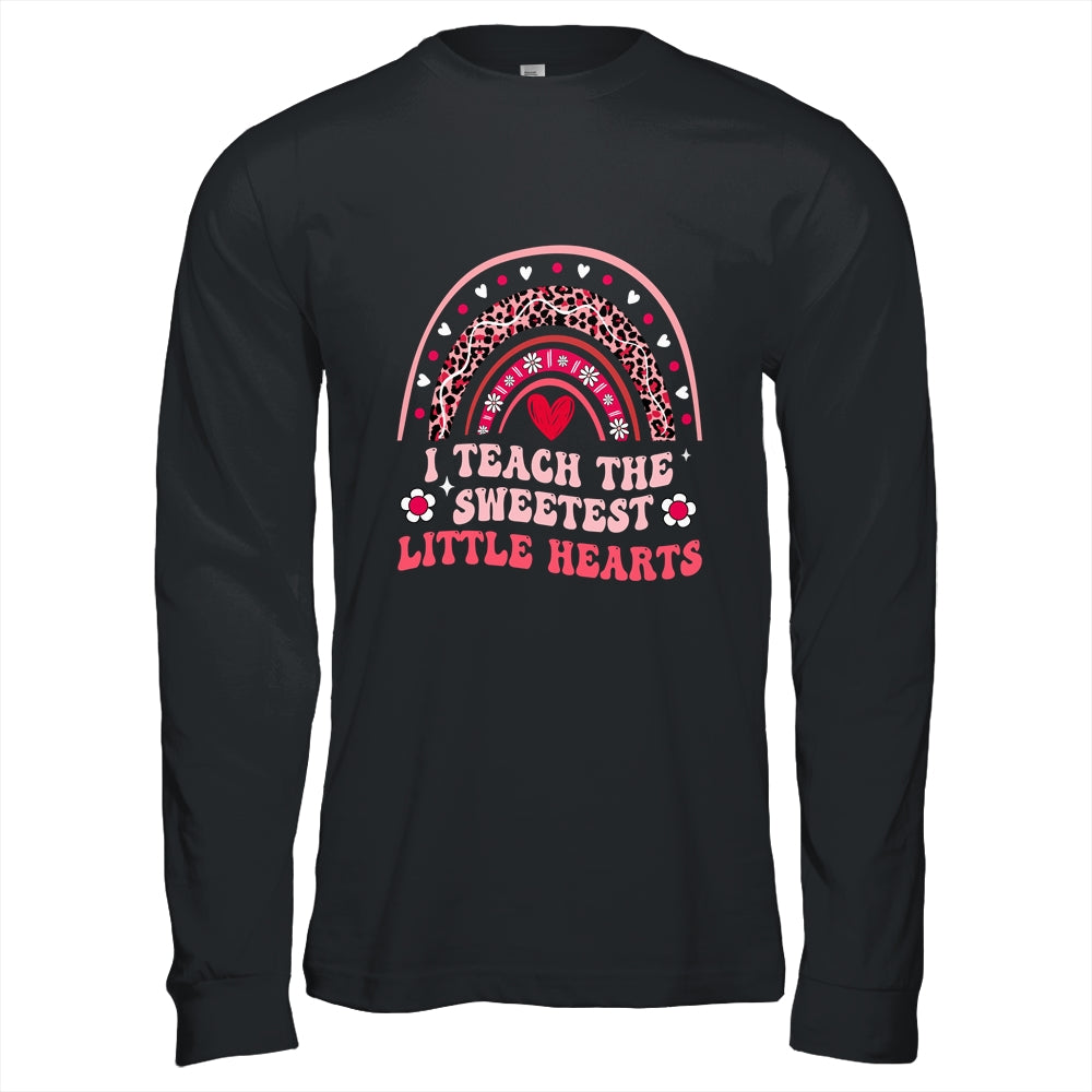 I Teach The Sweetest Hearts Teacher Valentines Day Groovy Shirt & Hoodie | siriusteestore