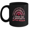 I Teach The Sweetest Hearts Teacher Valentines Day Groovy Mug | siriusteestore