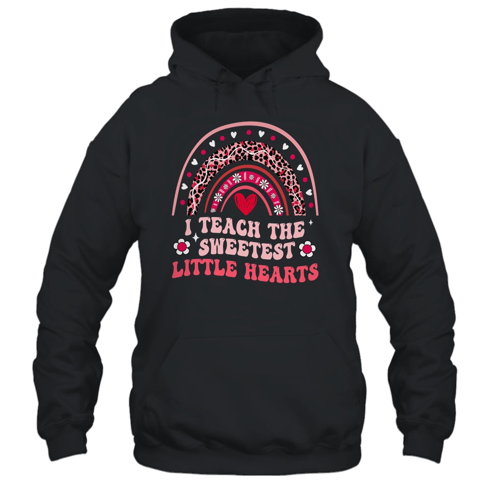I Teach The Sweetest Hearts Teacher Valentines Day Groovy Shirt & Hoodie | siriusteestore