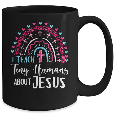 I Teach Tiny Humans About Jesus Teacher Appreciation Bible Mug | siriusteestore