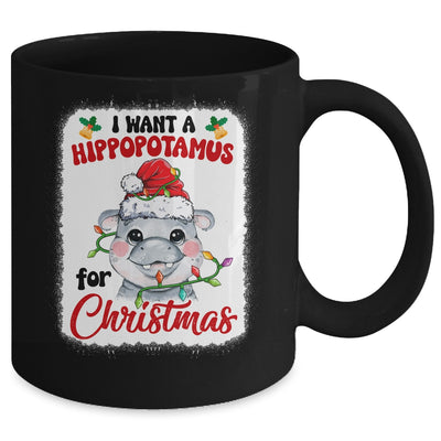 I Want A Hippopotamus For Christmas Xmas Bleached Mug | siriusteestore