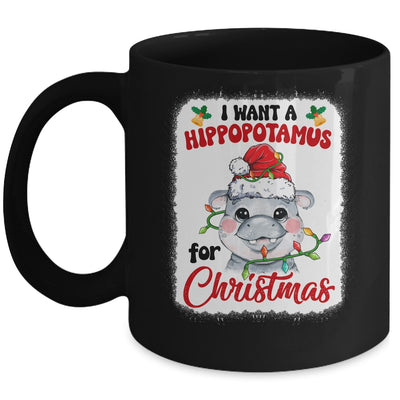 I Want A Hippopotamus For Christmas Xmas Bleached Mug | siriusteestore
