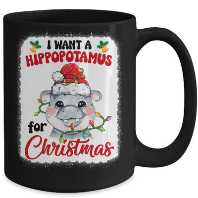 I Want A Hippopotamus For Christmas Xmas Bleached Mug | siriusteestore