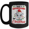 I Want A Hippopotamus For Christmas Xmas Bleached Mug | siriusteestore