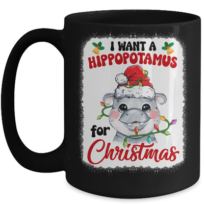 I Want A Hippopotamus For Christmas Xmas Bleached Mug | siriusteestore