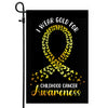 I Wear Gold For Childhood Cancer Awareness Flag Survivor Ribbon | siriusteestore