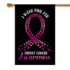 I Wear Pink For Breast Cancer Awareness Flag Survivor Ribbon | siriusteestore