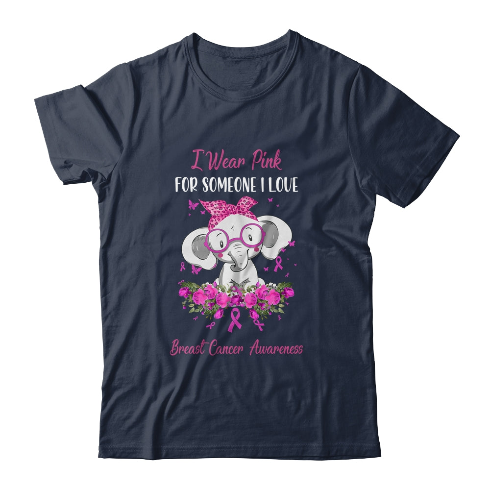 I Wear Pink For Breast Cancer Awareness Ribbon Elephant Shirt & Hoodie | siriusteestore
