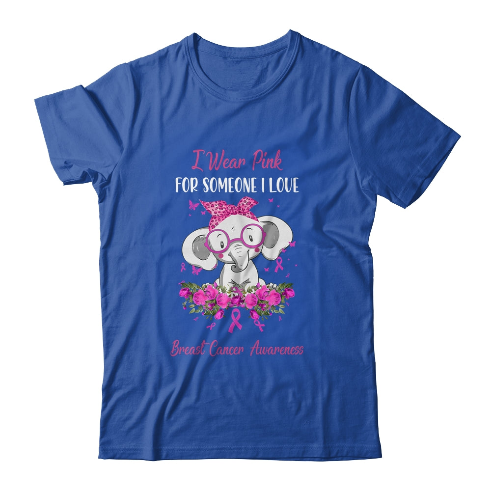 I Wear Pink For Breast Cancer Awareness Ribbon Elephant Shirt & Hoodie | siriusteestore